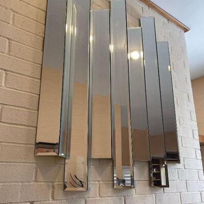 Cool Mid Century Modern 7-Panel Wall Sculpture