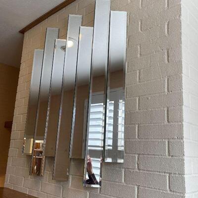 Cool Mid Century Modern 7-Panel Wall Sculpture