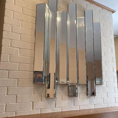 Cool Mid Century Modern 7-Panel Wall Sculpture