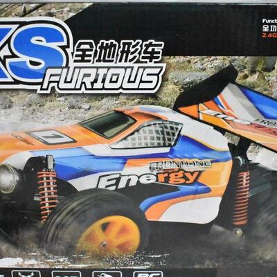 2 RC Cars: Rock Crawler 1:18 4WD Rally Car. Storm XS Furious Frontline Energy
