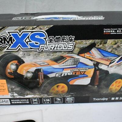 2 RC Cars: Rock Crawler 1:18 4WD Rally Car. Storm XS Furious Frontline Energy