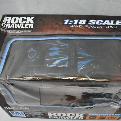 2 RC Cars: Rock Crawler 1:18 4WD Rally Car. Storm XS Furious Frontline Energy