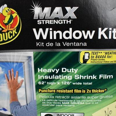 Duck MAX Heavy Duty Indoor Window Insulation Kit - NO TAPE. FILM ONLY