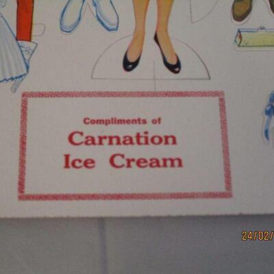 Lot 26 - Carnation Ice Cream Paper Doll