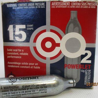 Lot 32 - Crosman CO2 Canisters and BBs LOCAL PICKUP ONLY