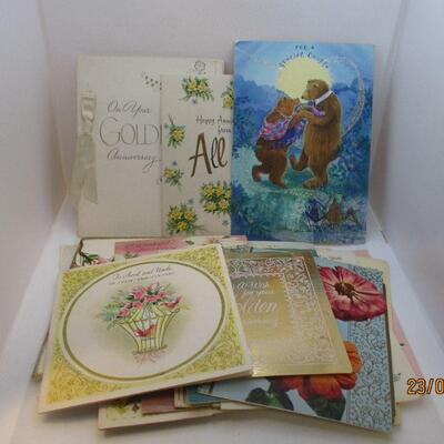 Lot 36 - (25) Vintage Anniversary Cards