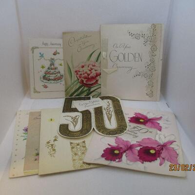 Lot 37 - (25) Vintage Anniversary Cards