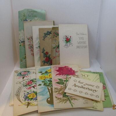 Lot 37 - (25) Vintage Anniversary Cards