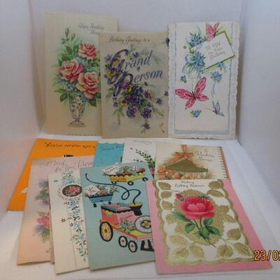Lot 39 - (27) Vintage Birthday Cards