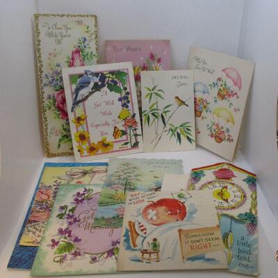 Lot 40 - (20) Vintage Get Well Soon Cards