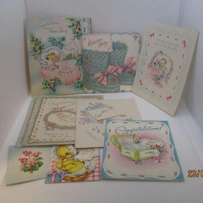 Lot 41 - (13) Baby Congratulations Cards