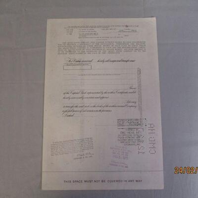Lot 75 - Grand Union Company Stock Certificate