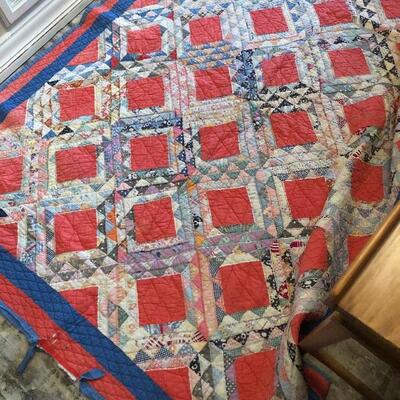 Vintage unfinished quilt - 
