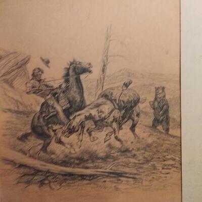 Original John Mariani pencil sketch