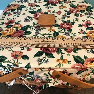 Lot 128:  Lined Longaberger Baskets And Toaster Cover