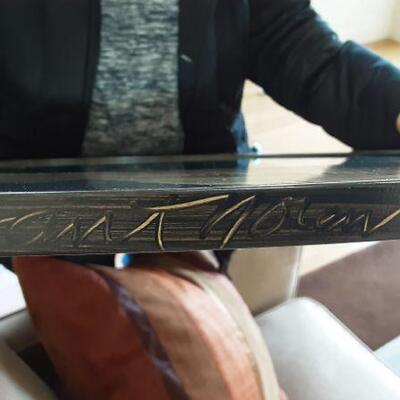 Grant-Noren Signed Round mirror 