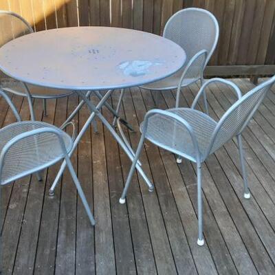 Outdoor patio set metal
