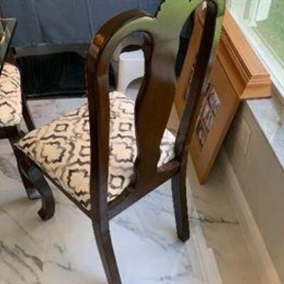 DINING TABLE W/8 CHAIRS