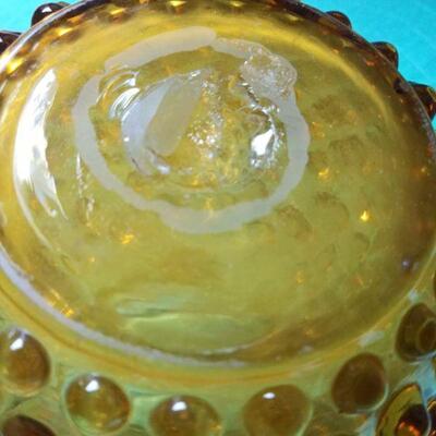 Amber Hobnail pitcher