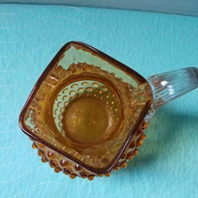 Amber Hobnail pitcher