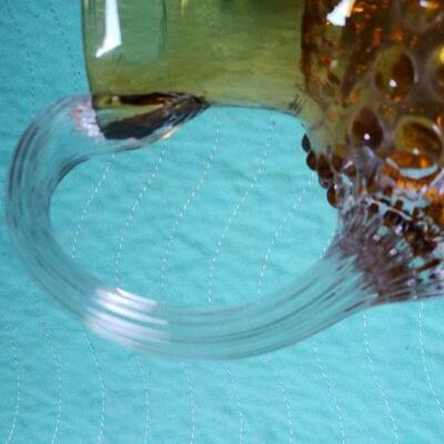 Amber Hobnail pitcher