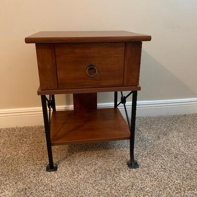 Sauder Small Occasional Table with Metal Legs