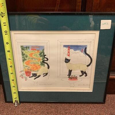 Lot of 9 framed art