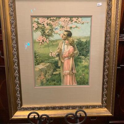 Lot 6-vintage framed picture