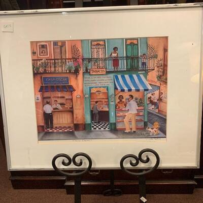 Lot 12-framed Casa Oscar 20 x 16 Signed print