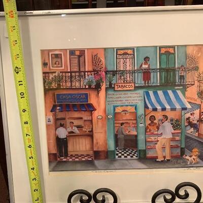 Lot 12-framed Casa Oscar 20 x 16 Signed print