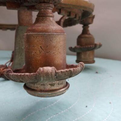 Bradley Hubbard Brass chandelier