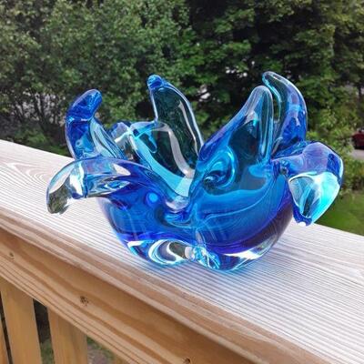 Blue Chalet/art glass