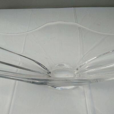 Val St. Lambert Long art glass-signed