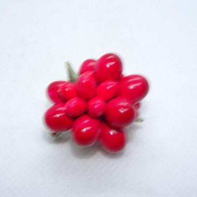 Mid Century Red Berry Pin 
