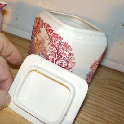 " Vintage Masons Vista  sugar AND creamer".