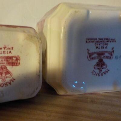 " Vintage Masons Vista  sugar AND creamer".