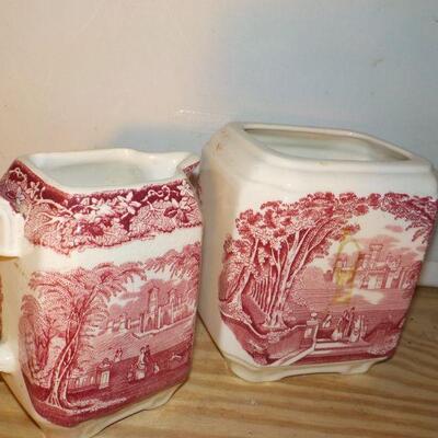 " Vintage Masons Vista  sugar AND creamer".
