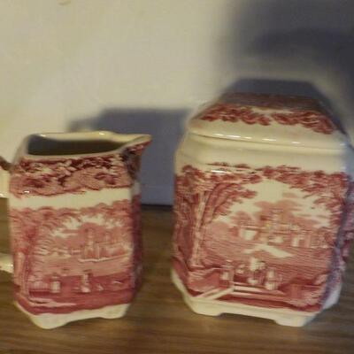 " Vintage Masons Vista  sugar AND creamer".