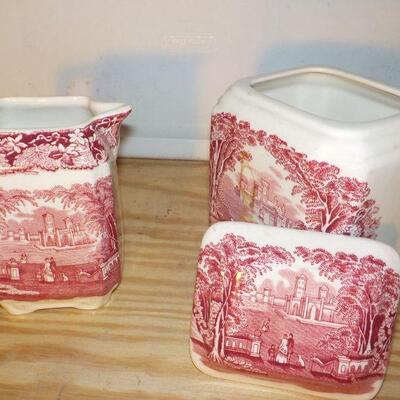 " Vintage Masons Vista  sugar AND creamer".
