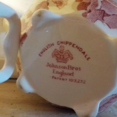 " English Chippendale Sugar and Creamer". 