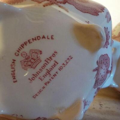 " English Chippendale Sugar and Creamer". 