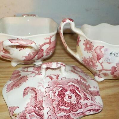 " English Chippendale Sugar and Creamer". 