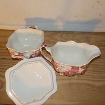 " English Chippendale Sugar and Creamer". 
