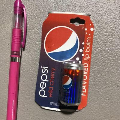 Lotta Luv Pepsi Wild Cherry Flavored Lip Balm Chap Stick - Sealed in Package (item #108)