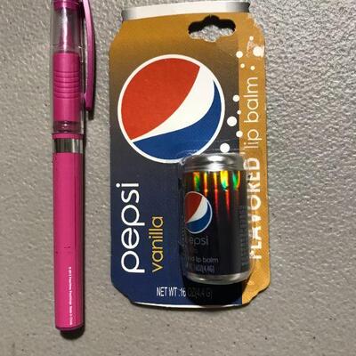 Lotta Luv Pepsi Vanilla Flavored Lip Balm Chap Stick - Sealed in Package (item #109)