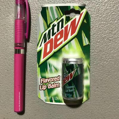 Lotta Luv Mountain Dew MTN Dew Flavored Lip Balm Chap Stick Sealed in Package (item #110)