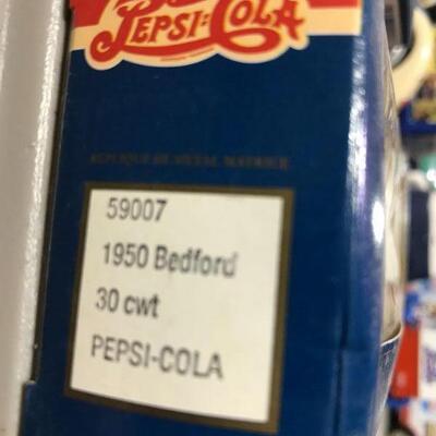 1950 Bedford Pepsi Cola Die Cast Model Car with Box (item #113)