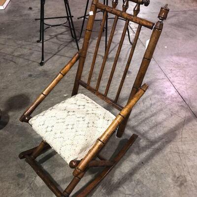 Vintage Wooden Rocking Rocker Chair (item #121)