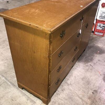 Wooden Chest of Drawers 48 1/2 x 17 inches and 34 inches tall -  (item #122)