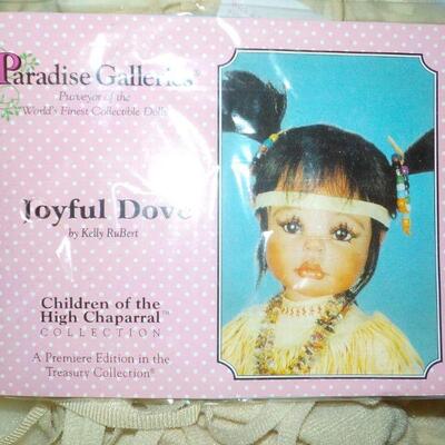 " Vintage Paradise Galleries Doll" Native American Joyful Dove. 20 inches.